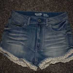 Mossimo Laced Jean Shorts